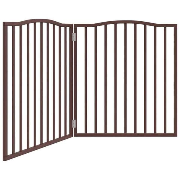 vidaXL Fällbar hundgrind 2 paneler 160 cm asp, säkerhetsgrind för husdjur, 352234