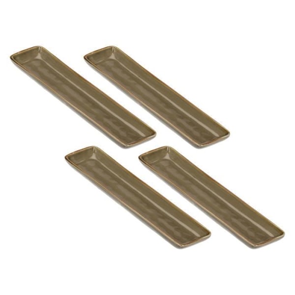 Rose&Tulipani set med 4 rektangulära brickor 32x8 cm R134203208Z