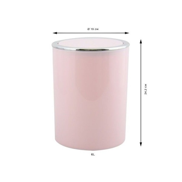 KAMAKA 6L Pastellrosa Soptunna MSV Rosa