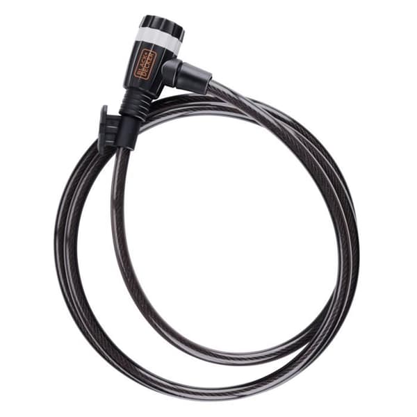 BLACK+DECKER Lås kabel 180CM Svart