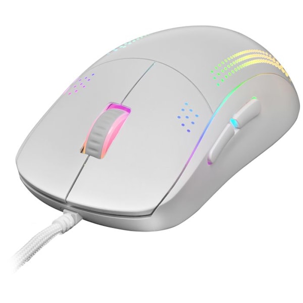 Mars Gaming MMPRO Vit - Ultralätt Ambidextrous Mus - RGB Chroma - 32K DPI Optisk Vit