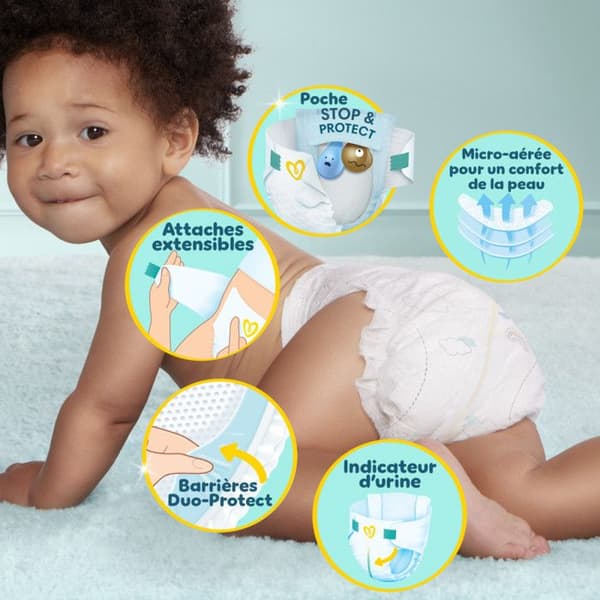 70 Couches Pampers Premium Protection, Storlek 6 N/A