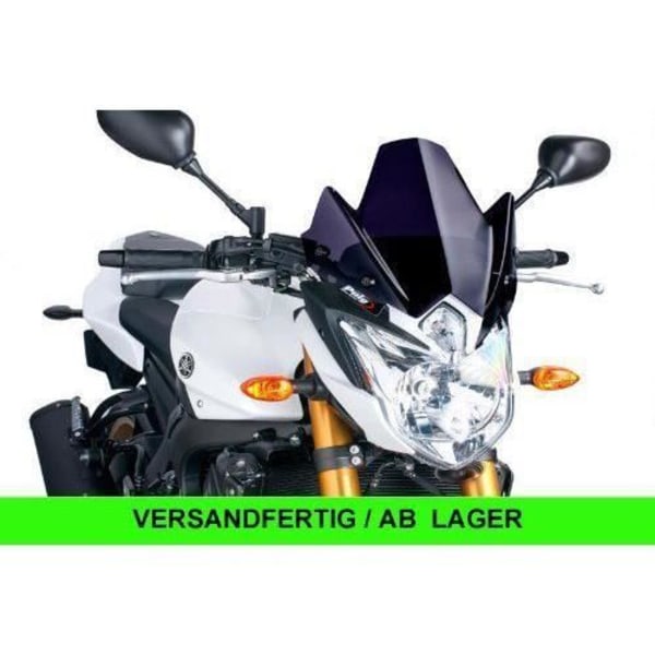 Puig vindruta för Yamaha-FZ8 2010-2014, svart-storlek M - 5872N