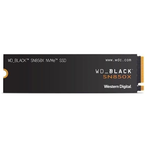 WESTERN DIGITAL Hårddisk SN850X - NVME SSD - 4TB intern - M2-format - Svart