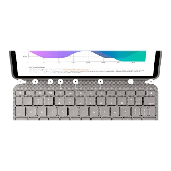 Tangentbord - Logitech - 920-010219 - Bakgrundsbelyst - Spanska Qwerty - Docka