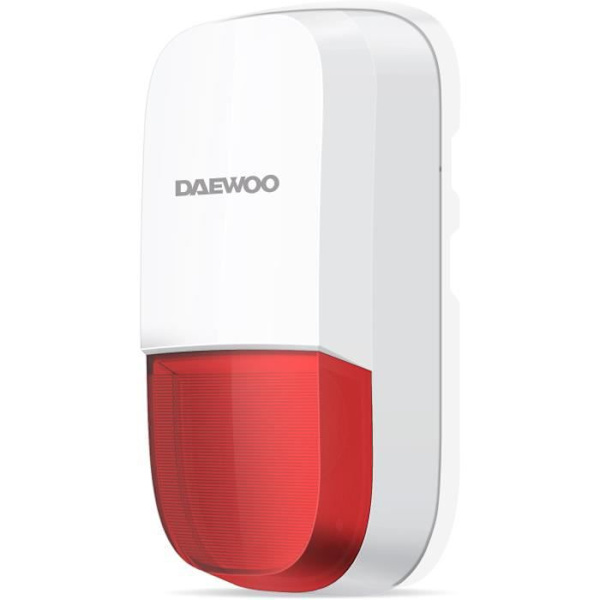 DAEWOO SA602 anslutet larmpaket - Larmcentral med siren och reservbatteri Vit