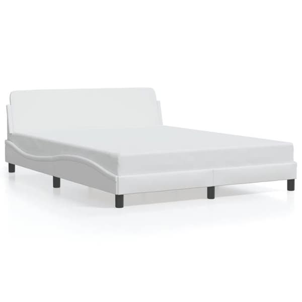 vidaXL Dover sängram vit 160x200 cm konstläder 373219