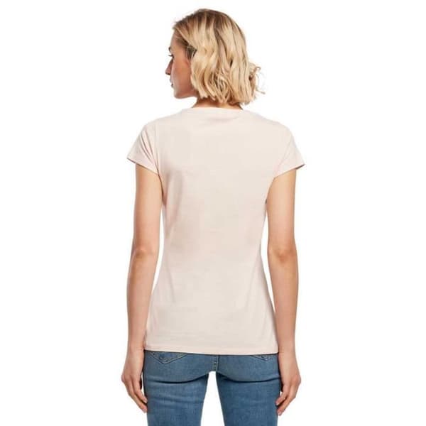 Bygg ditt varumärke T-shirt Basique för kvinnor, Rosa - S