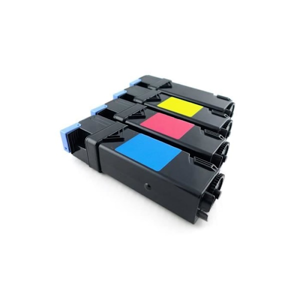 Green2Print Toner Toner set 4 kassetter 10000 sidor ersätter Dell 593-10258 DT615 593-10259 KU051 593-10260 PN124 593-10261