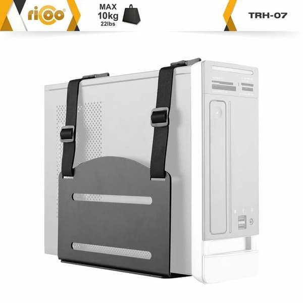PC-tur stödsystem - RICOO - TRH-07 - Svart stål - Kapacitet 10kg - Lätt montering