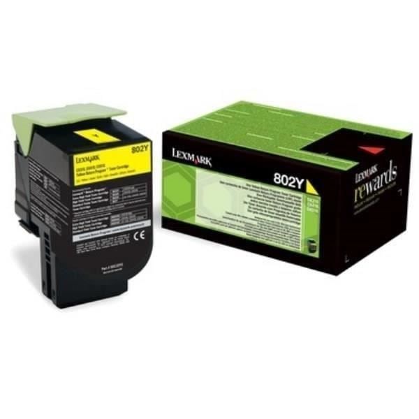 Lexmark Toner 802Y - 80C20Y0 - Gul - 1 000 sidor