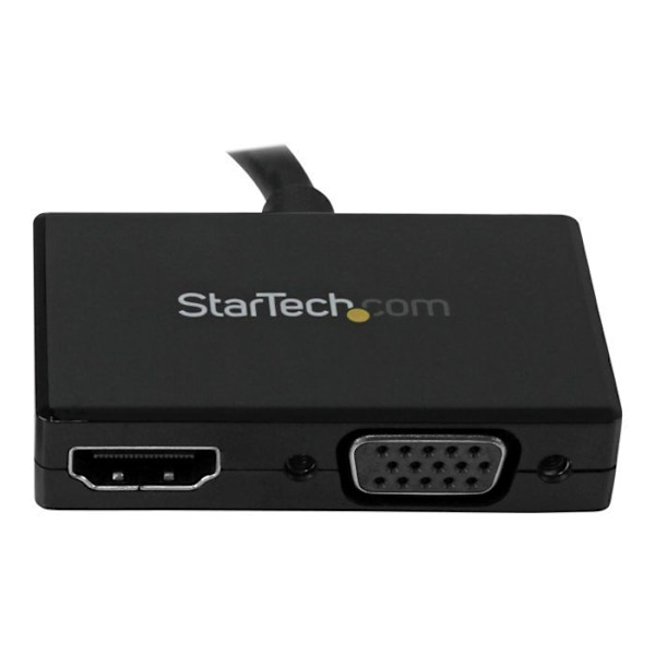 Ljud-/videoadapter - STARTECH.COM - 2-i-1-omvandlare - DisplayPort till HDMI/VGA - Svart