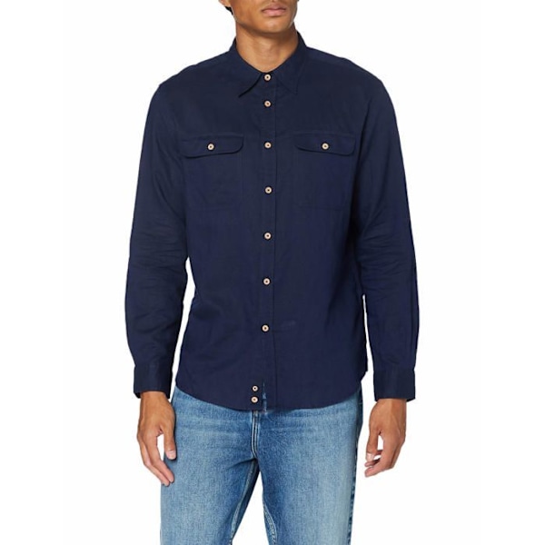 Chemisier - blus - skjorta United colors of benetton - 5OK45QL18 - Chemise Chemise Homme Peacoat M