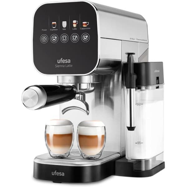 Espressomaskin - UFESA - Sienna Latte - 20 bar - Pekskärm - Thermoblock