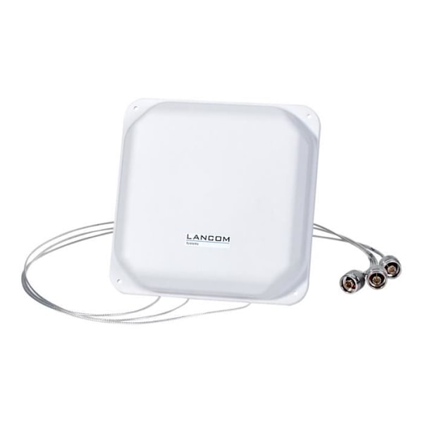 LANCOM AirLancer ON-T90ag Antenn 6 dBi (för 2,4 GHz), 5 dBi (för 5 GHz) Väggfäste, stolpfäste ljusgrå