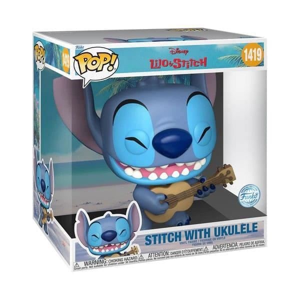 LILO OCH STITCH JUMBO POPSPEL SUPERSTORLEK VINYL FIGURINE STITCH W-UKE