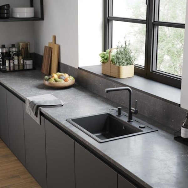 HANSGROHE Talis M54 köksblandare, med utdragbar spray 1 jetmatt svart - 72808670 Matte svart