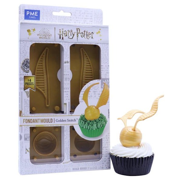 Pme - HPG612 - Harry Potter Form för Sockerpasta, 4 delar, Quidditch Gyllene Snitch