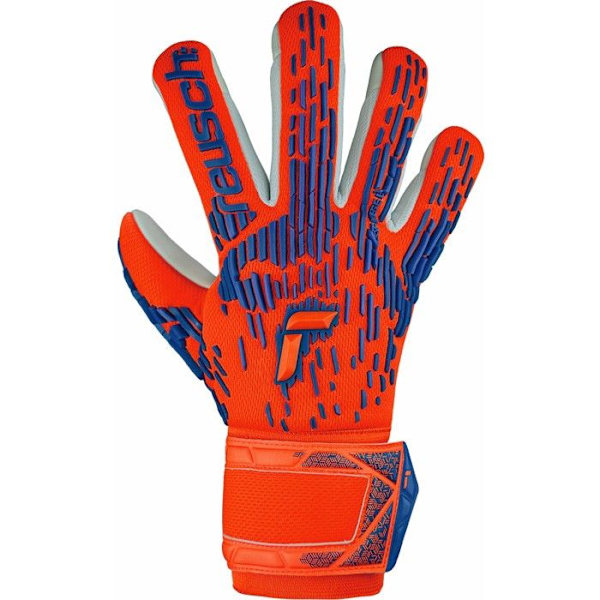 Målhandskar - Reusch - Attrakt Freegel Silver - Orange - Andningsbar - Barn hyper orng/elec blå 8