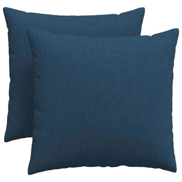VIDAXL soffkuddar 2 st 50 x 50 cm - Enfärgad blå tygöverdrag, samtidsstil Blå