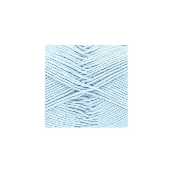 Garnboll - Ljusblå - 162 - 100% bomull - 3/4 mm - Gründl - Cotton Quick Uni 162 Blå