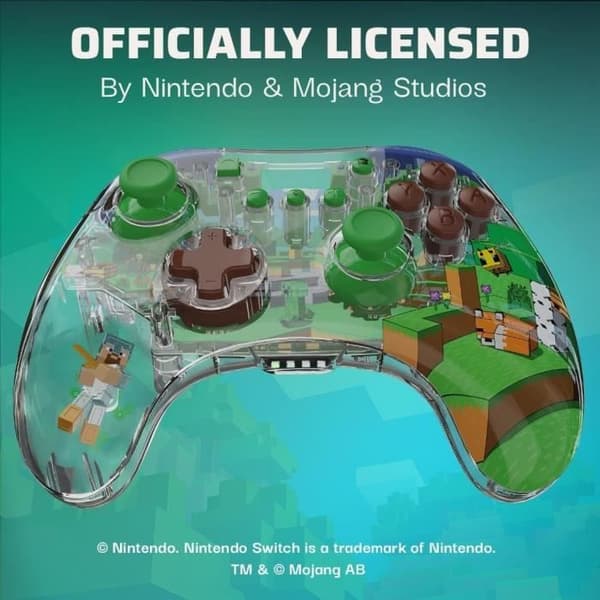 Realmz Wireless Controller Ns Steve Minecraft-Tillbehör-SWITCH Flerfärgad