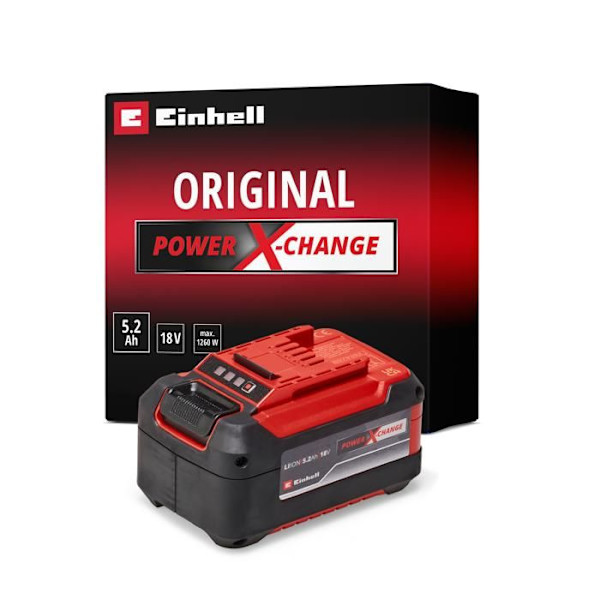 Einhell Batteri 5,2 Ah Power X-Change PLUS (Litium-Ion, 18 V, för alla enheter Einhell Power X-Change)