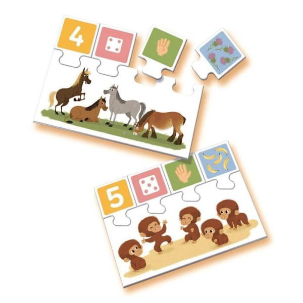 1, 2, 3 - Pedagogiskt spel - Lära sig siffror - Ravensburger - Från 3 år Flerfärgad