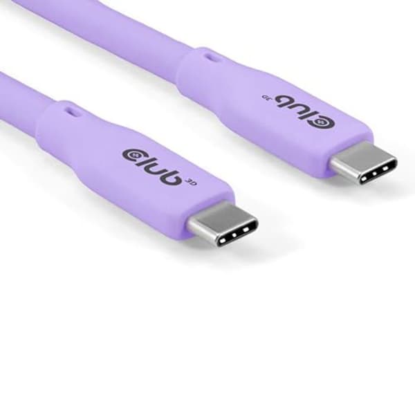USB-kabel - CLUB3D - CAC-3004 - USB4 Gen 2x2 - 2 m - Lila