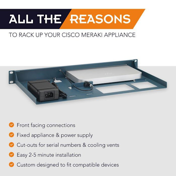 R rackmonterad·it servertillbehör - RM-CI-T4 - Cisco Meraki rackmontering