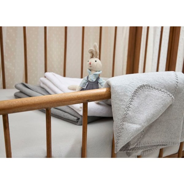 Meyco Baby Uni täcke för barnsäng - vävt - grå - 75x100cm - 1.0 TOG grå