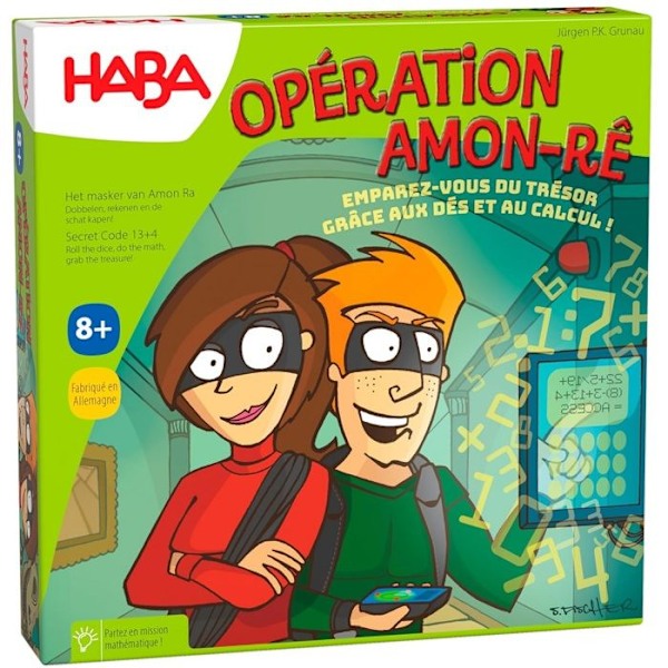 Brädspel - HABA - Operation Amon Rê - Mentalberäkning - 8 år och uppåt Flerfärgad