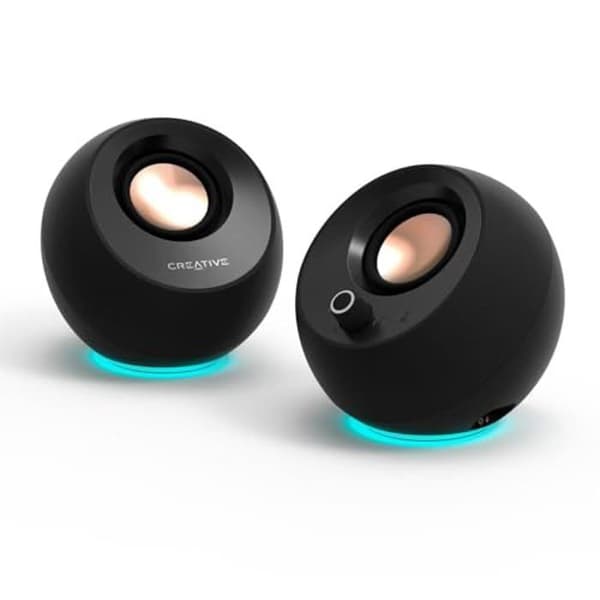 Datorhögtalare 2.0 - Creative - Pebble Pro - USB-C - Bluetooth 5.3 - Anpassningsbar RGB-belysning