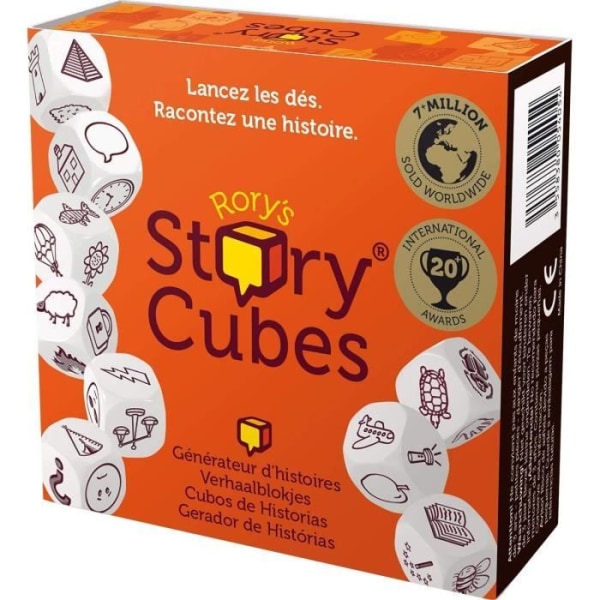 STORY CUBES Originalbrädspel - ASMODEE - Tärningar för att uppfinna berättelser