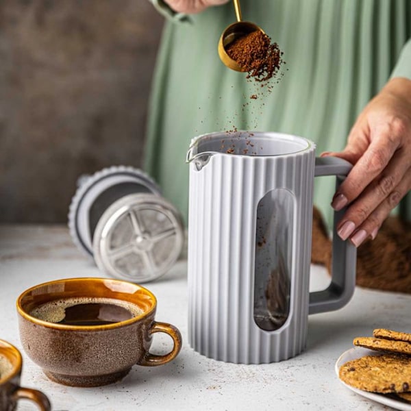 ZAPARZARE TILL KAFFE/TE 600ml KLAUSBERG KB-7747 GRÅ