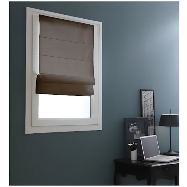 Butik Bateau - MADECOSTORE - Enkel Tamisant - Choklad - L32 x H150cm - Justerbar utan borrning Choklad