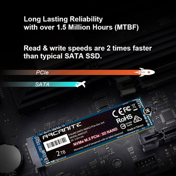 Arcanite ssd hårddisk - Solid State Drive