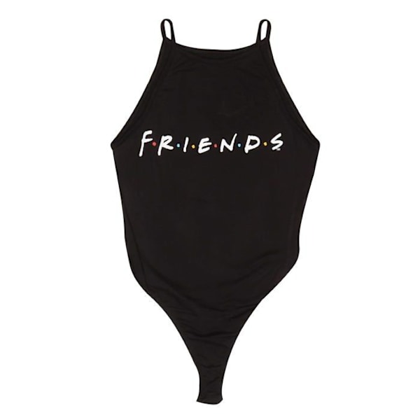 Popgear T-shirt - FRE90010WBS01 - Friends Text Logo Body Suit, Dam, Svart, Officiell Merchandise Svart XXL