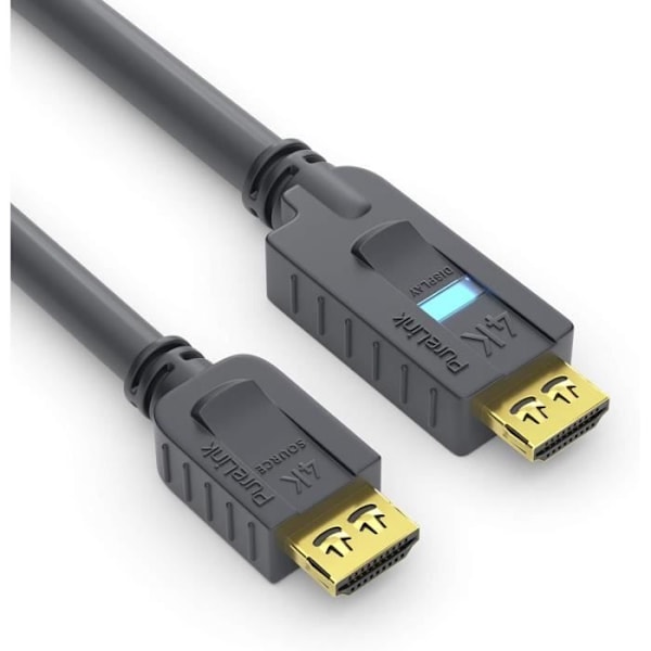 Aktiv HDMI-kabel 18 Gbps med Ethernet PureLink PI2010-200 Svart