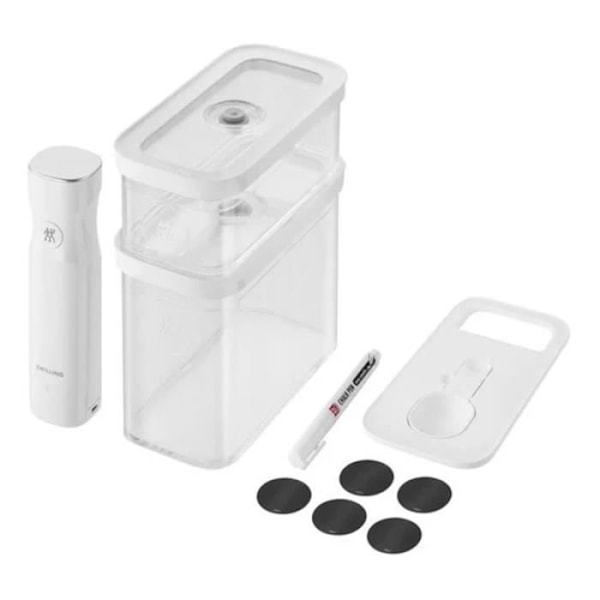 ZWILLING Cube Box Vakuum Container Set - ZWILLING Brand - M - Plast - Transparent - Vit Transparent