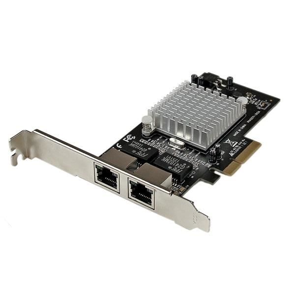 PCI Express nätverkskort 2 portar Gigabit Ethernet RJ45 10/100/1000 Mbps - POE/PSE - STARTECH