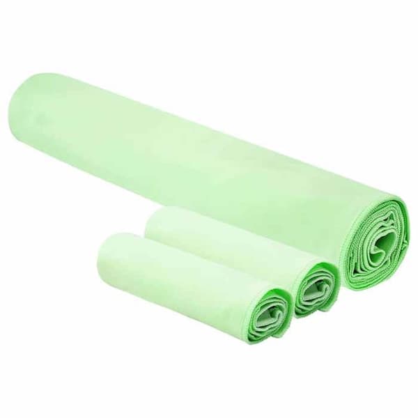 vidaXL Sporthanddukar Set 3 st Grön Polyester och Polyamid 42011503