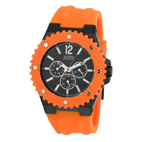 GUESS Herr W11619G4 Overdrive Watch Orange