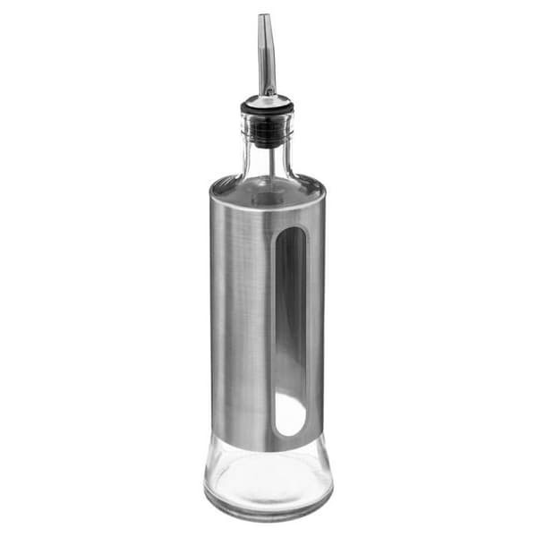 Flaskor olja/ättika metall 0,5L Pengar