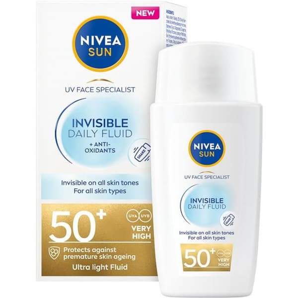 NIVEA Sun Specialist Osynlig Daglig Fluid SPF50 40 ml