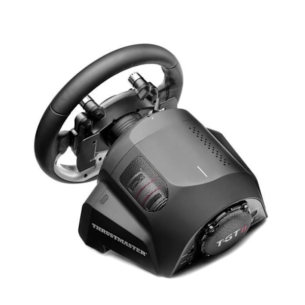 Thrustmaster T-GT II, ratt officiellt licensierat för PlayStation 5 och Gran Turismo, med tre pedalvevar (PS4, PC-kompatibel) Svart