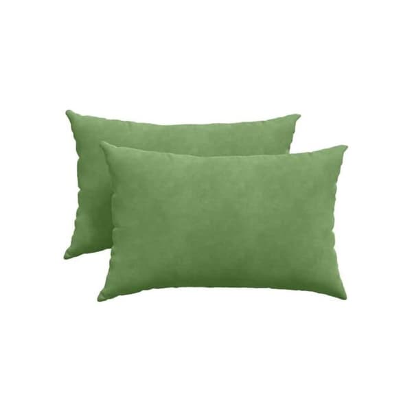 Soffkuddar i krossad sammet - vidaXL - Ljusgrön - 60x40x20 cm - Avtagbara överdrag - Polyesterfyllning