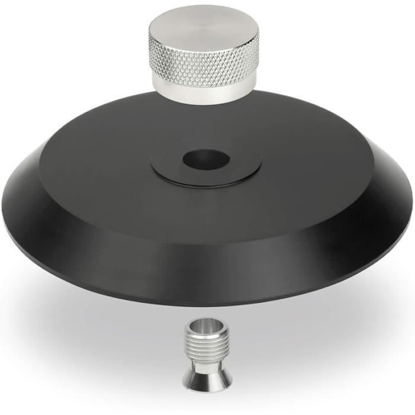 Fästklämma - Dynavox - VC80 - Svart Aluminium - Stabilisering av Vinyl - Kompatibel med Skivspelare Svart