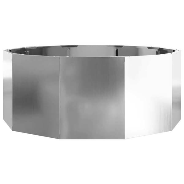 vidaXL Blomlåda Silver 90 x 90 x 35 cm Galvaniserat stål 883736