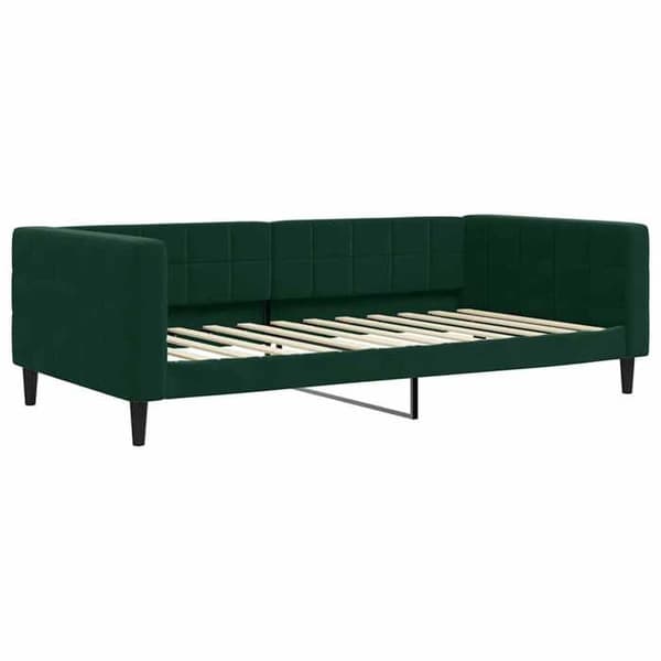 vidaXL Mörkgrön vilobädd 100x200 cm sammet 354017